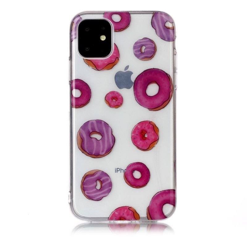 Coque iPhone 11 Transparente Fan De Donuts