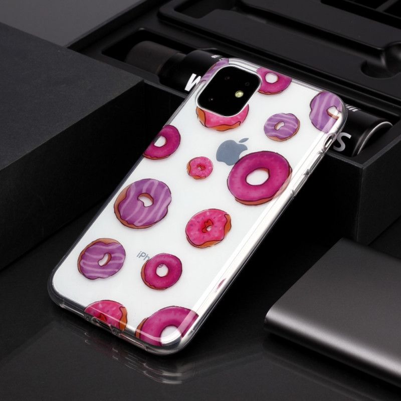 Coque iPhone 11 Transparente Fan De Donuts