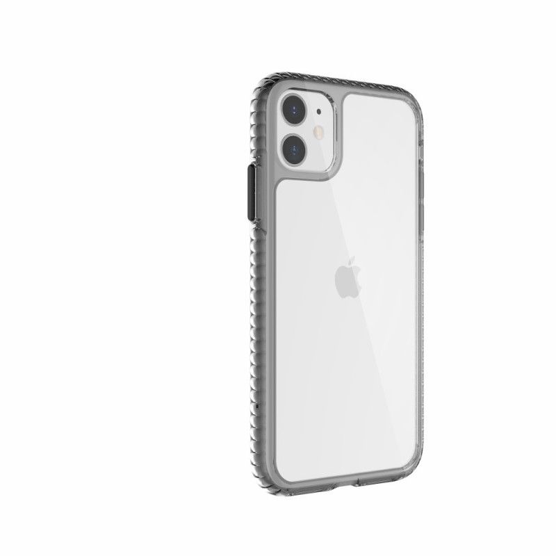 Coque iPhone 11 Transparente Rebords Texturés