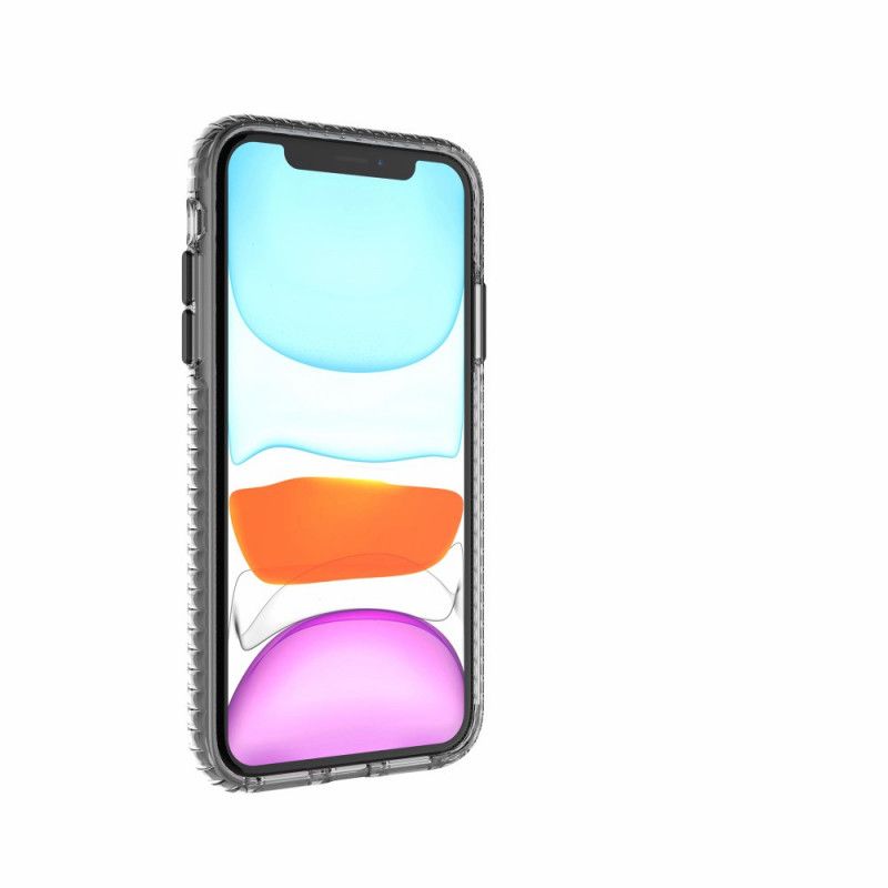 Coque iPhone 11 Transparente Rebords Texturés