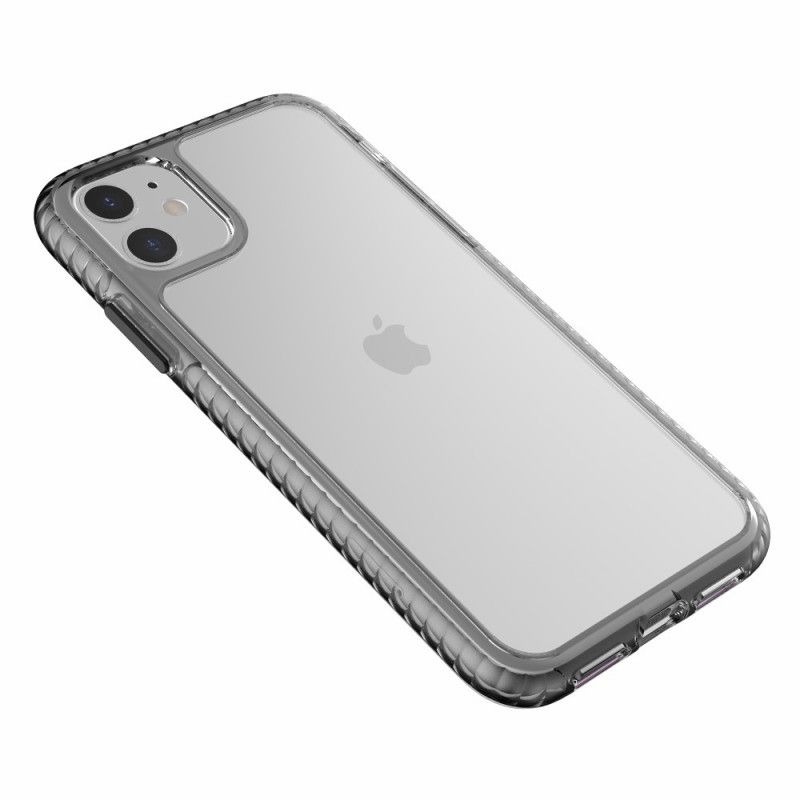 Coque iPhone 11 Transparente Rebords Texturés