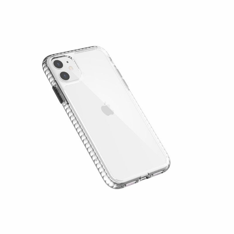 Coque iPhone 11 Transparente Rebords Texturés