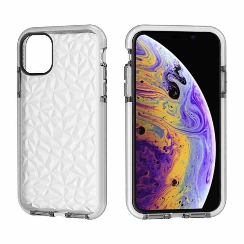 Coque iPhone 11 Transparente Texture Diamant