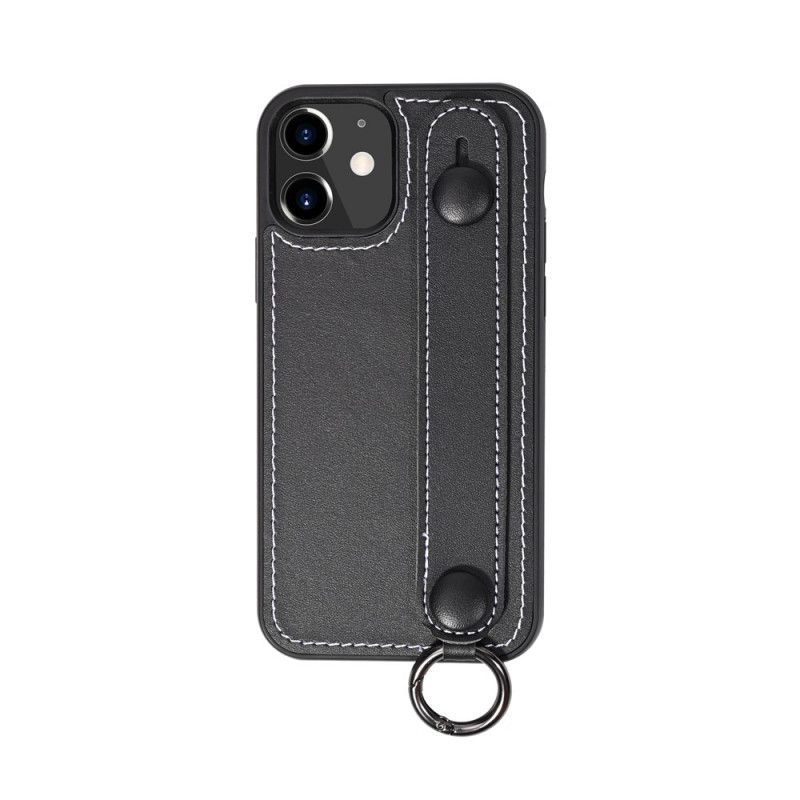 Coque iPhone 11 Véritable Cuir Sangle