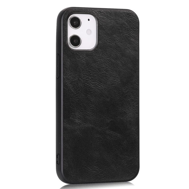 Coque iPhone 12 Mini Effet Cuir Élégance