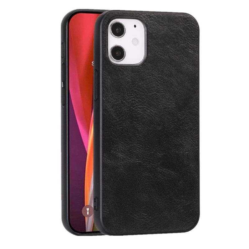 Coque iPhone 12 Mini Effet Cuir Élégance