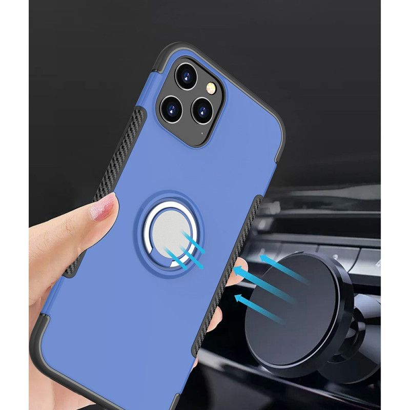 Coque iPhone 12 Mini Fibre Carbone Anneau Métallique