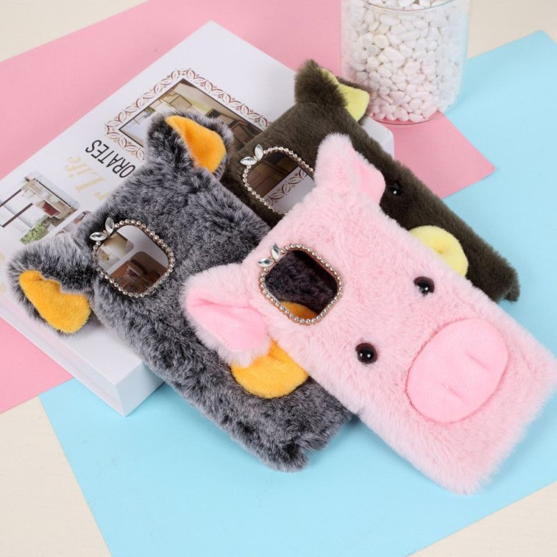 Coque iPhone 12 Mini Fourrure Cochon