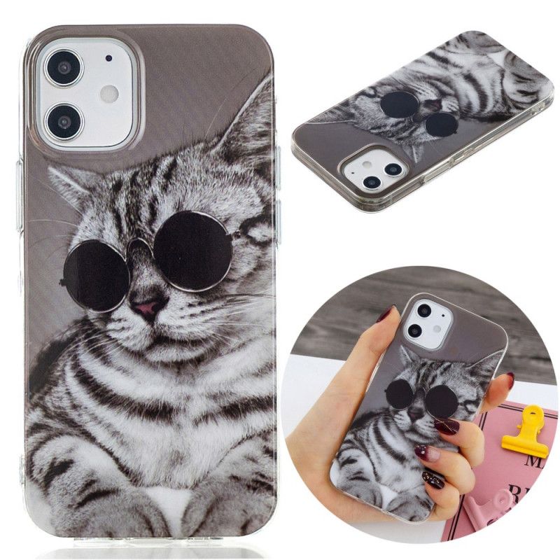 Coque iPhone 12 Mini Mon Chaton Incognito