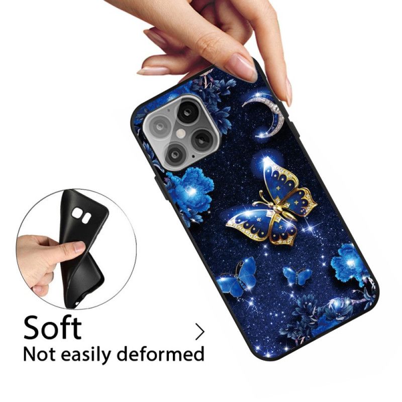 Coque iPhone 12 Mini Papillon La Nuit De Lune