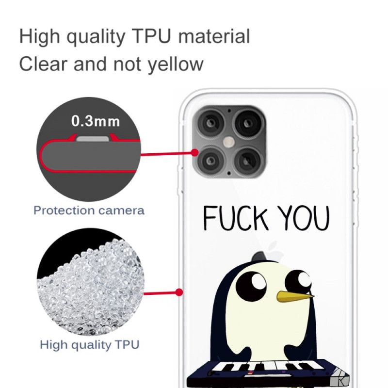 Coque iPhone 12 Mini Pingouin Fuck You