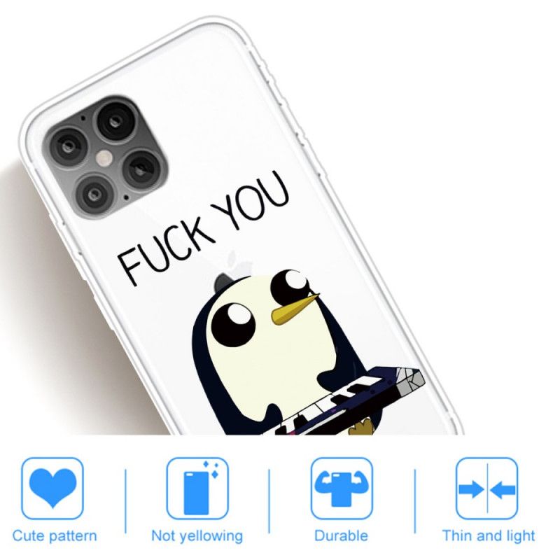 Coque iPhone 12 Mini Pingouin Fuck You