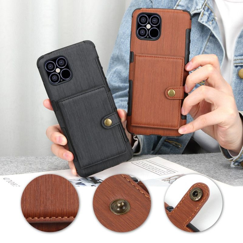 Coque iPhone 12 Mini Porte-cartes Rabattable