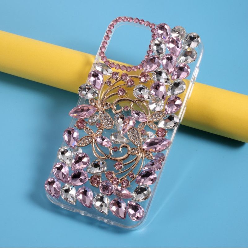 Coque iPhone 12 Mini Silicone Et Strass