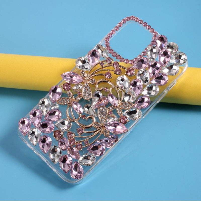 Coque iPhone 12 Mini Silicone Et Strass