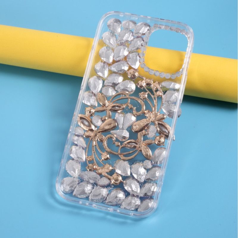 Coque iPhone 12 Mini Silicone Et Strass