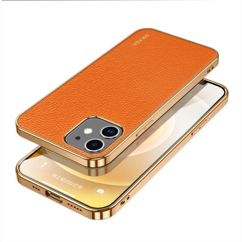 Coque iPhone 12 Mini Style Cuir Sulada