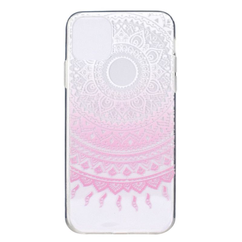 Coque iPhone 12 Mini Transparente Mandala Coloré