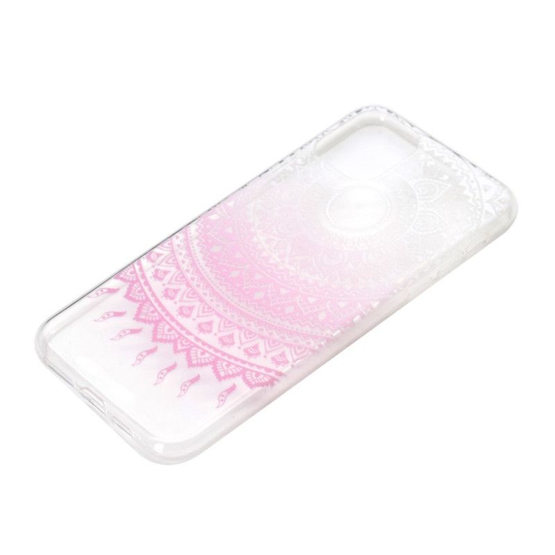 Coque iPhone 12 Mini Transparente Mandala Coloré