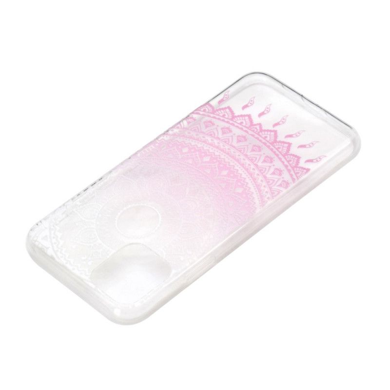 Coque iPhone 12 Mini Transparente Mandala Coloré