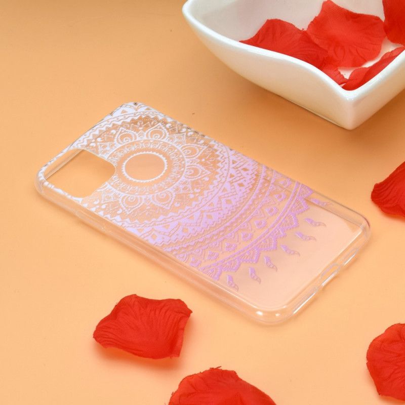 Coque iPhone 12 Mini Transparente Mandala Coloré