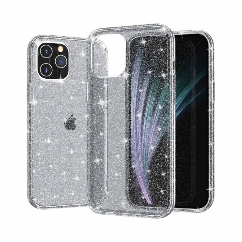 Coque iPhone 12 Mini Transparente Paillettes