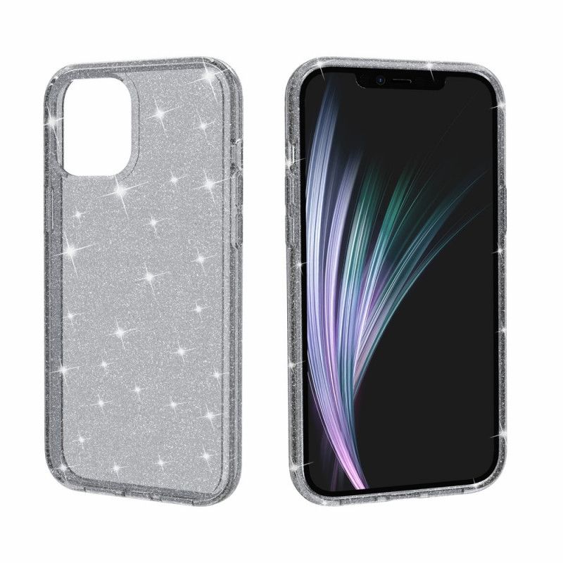 Coque iPhone 12 Mini Transparente Paillettes