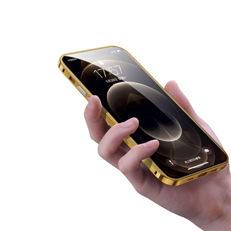Coque iPhone 12 Mini Transparente Rebords Alliage Aluminium