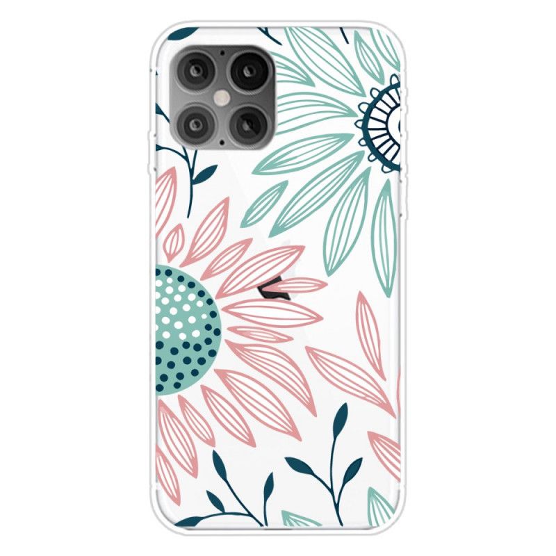 Coque iPhone 12 Mini Transparente Une Fleur