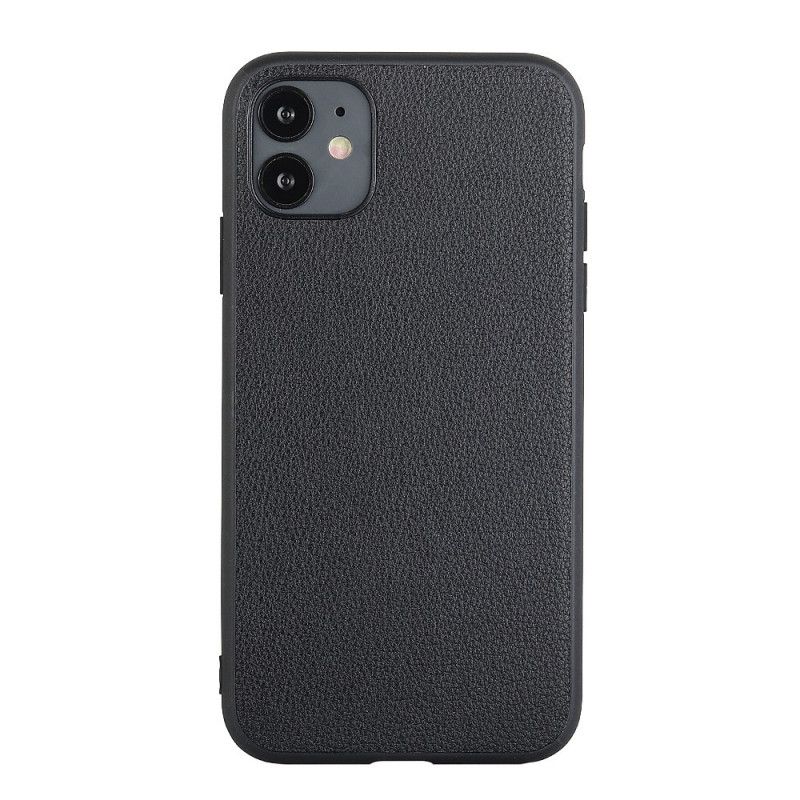 Coque iPhone 12 Mini Véritable Cuir Sobriété