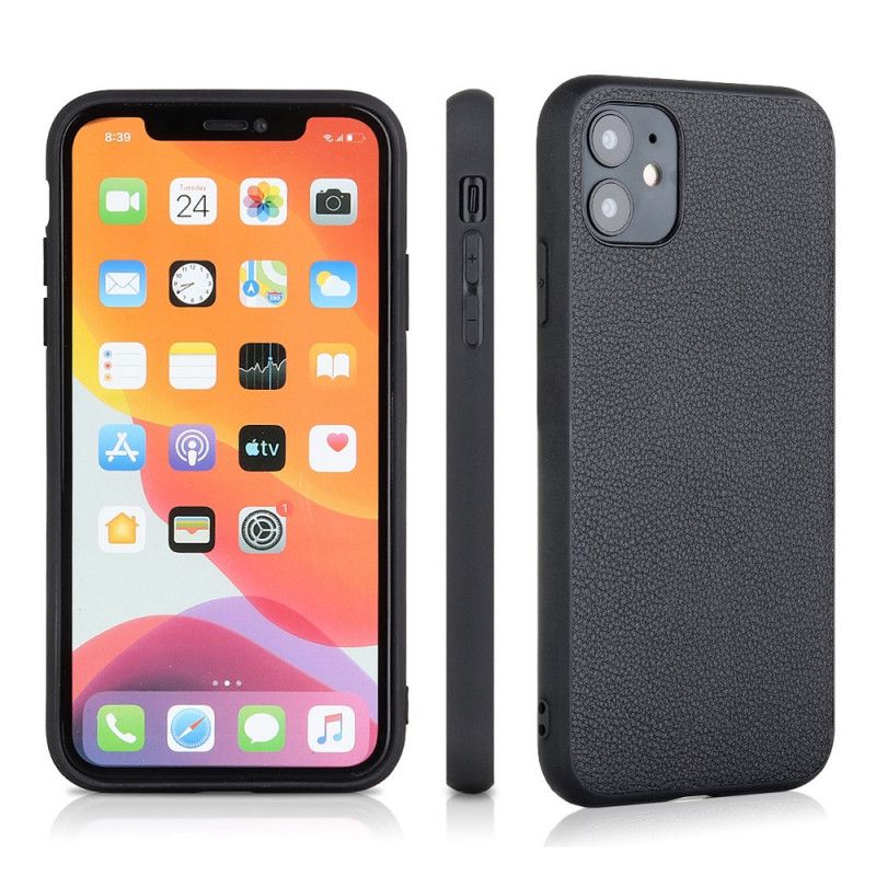 Coque iPhone 12 Mini Véritable Cuir Sobriété