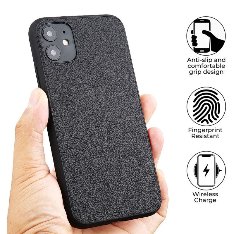 Coque iPhone 12 Mini Véritable Cuir Sobriété