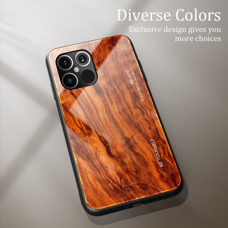 Coque iPhone 12 Mini Verre Trempé Design Bois