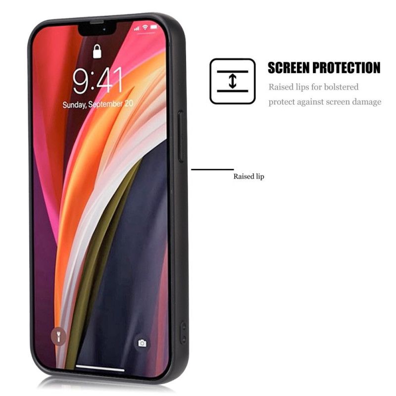 Coque iPhone 12 / 12 Pro Effet Cuir Élégance