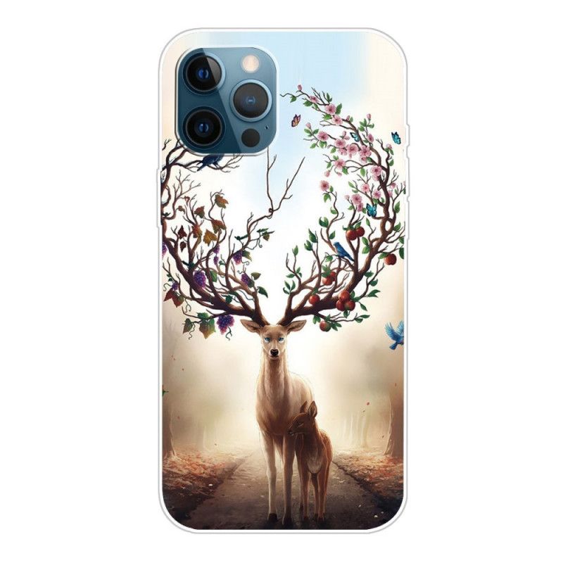 Coque iPhone 12 / 12 Pro Flexible Cerf