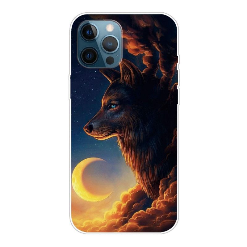 Coque iPhone 12 / 12 Pro Flexible Loup