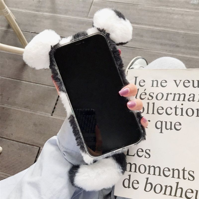 Coque iPhone 12 / 12 Pro Fourrure Souris Bicolore