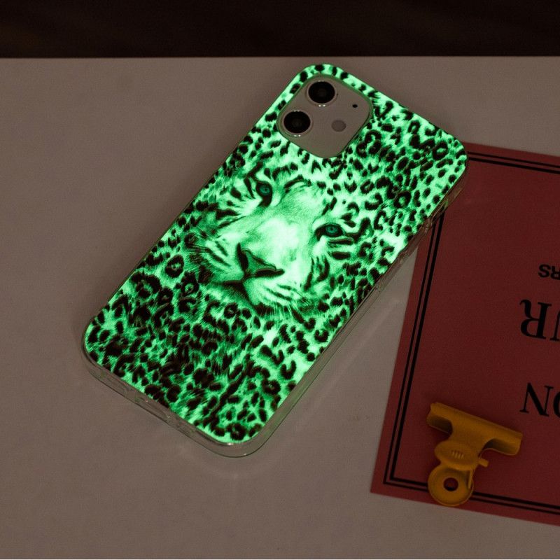 Coque iPhone 12 / 12 Pro Leopard Fluorescente