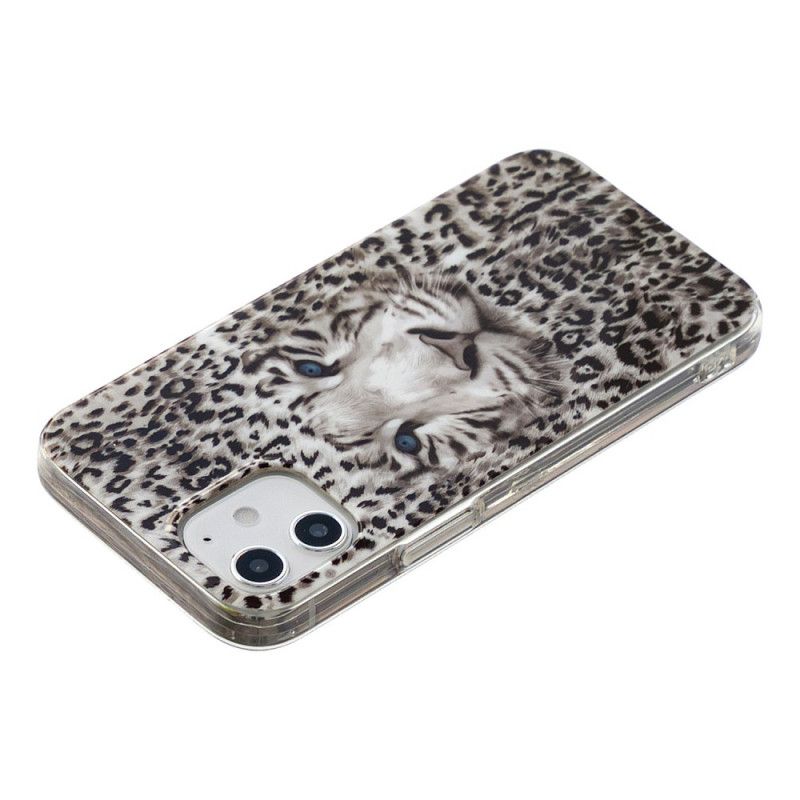 Coque iPhone 12 / 12 Pro Leopard Fluorescente