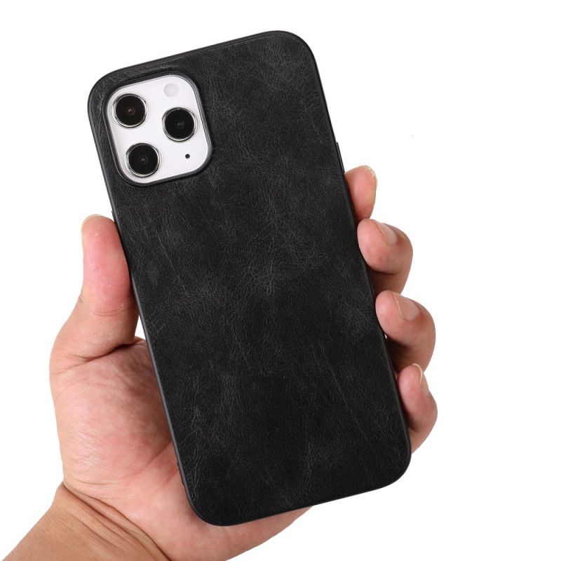 Coque iPhone 12 Pro Max Effet Cuir Élégance