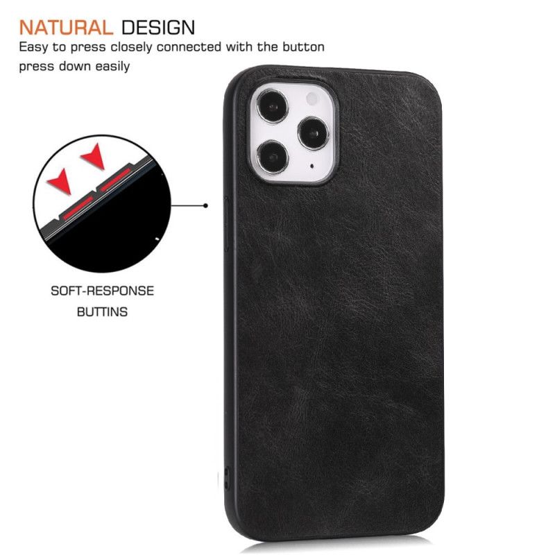 Coque iPhone 12 Pro Max Effet Cuir Élégance