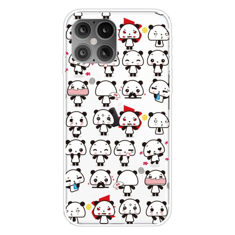 Coque iPhone 12 Pro Max Funny Pandas