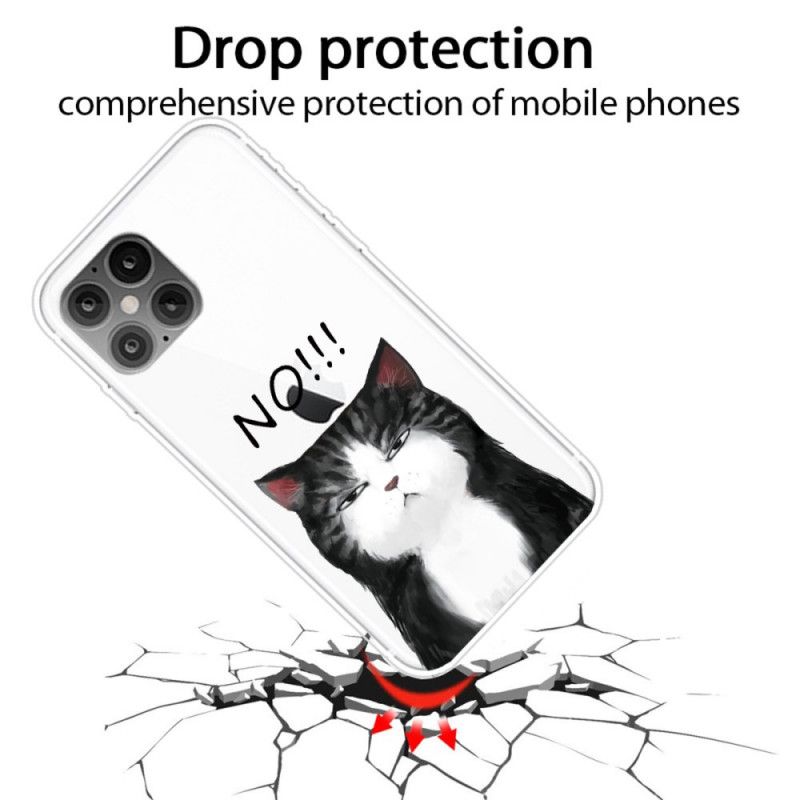 Coque iPhone 12 Pro Max Le Chat Qui Dit Non