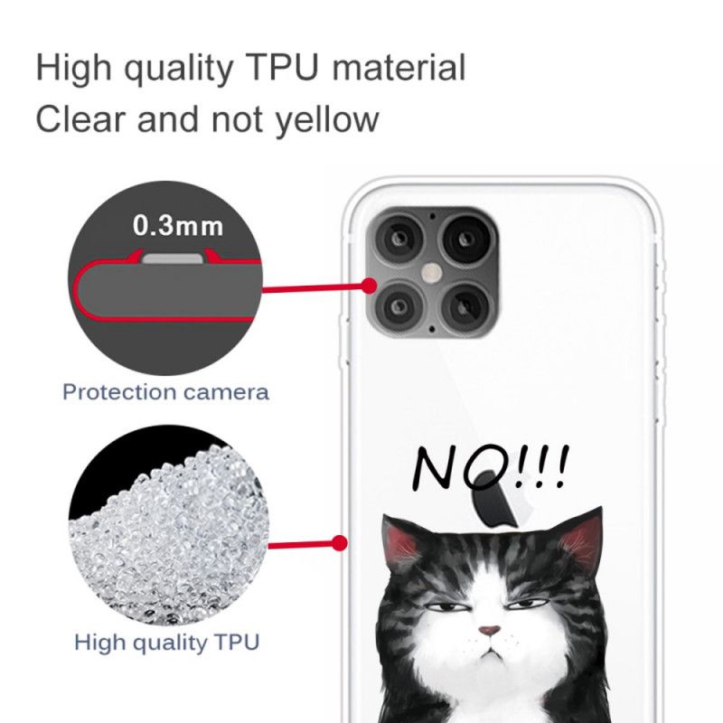 Coque iPhone 12 Pro Max Le Chat Qui Dit Non