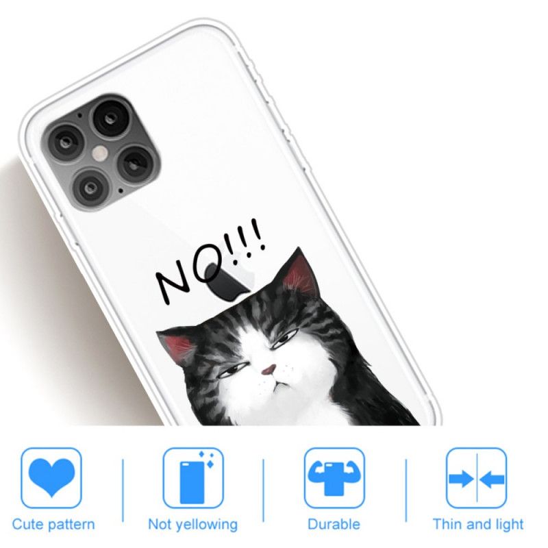 Coque iPhone 12 Pro Max Le Chat Qui Dit Non