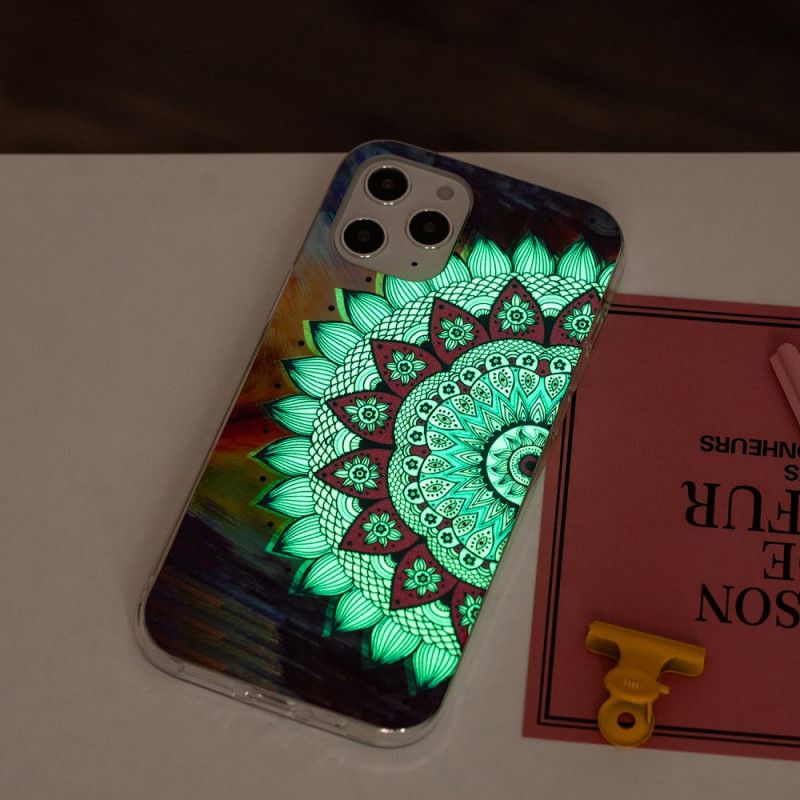 Coque iPhone 12 Pro Max Mandala Coloré Fluorescente