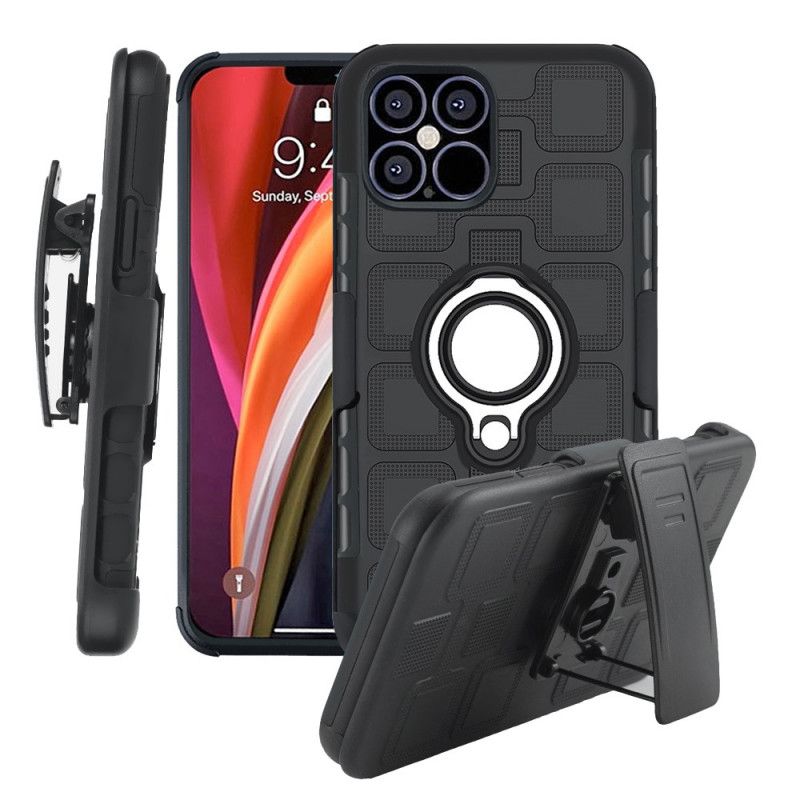 Coque iPhone 12 Pro Max Super Résistante Avec Anneau-support