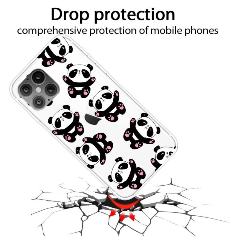 Coque iPhone 12 Pro Max Top Pandas Fun