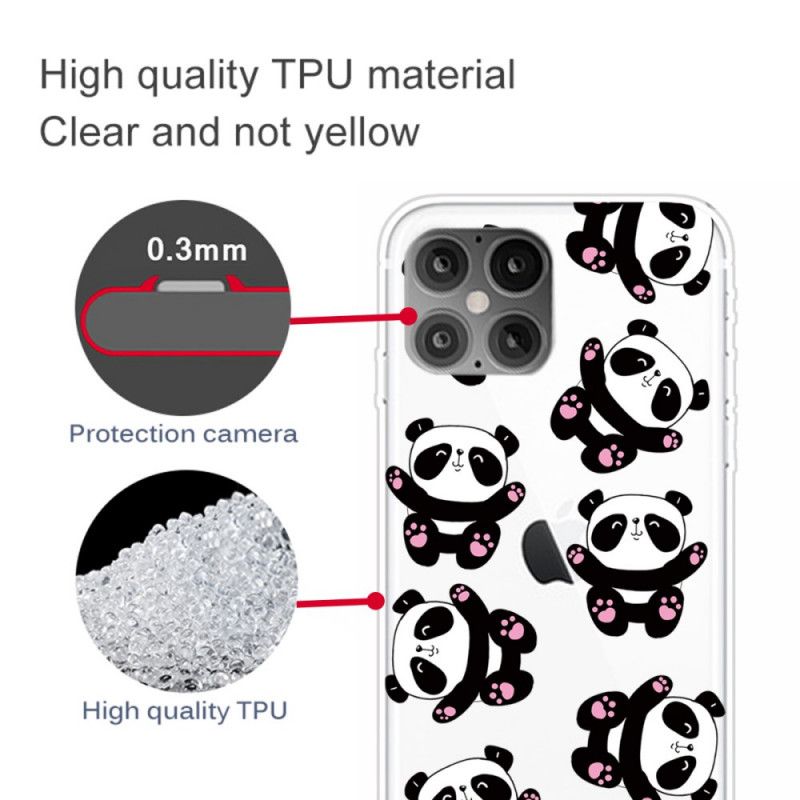 Coque iPhone 12 Pro Max Top Pandas Fun