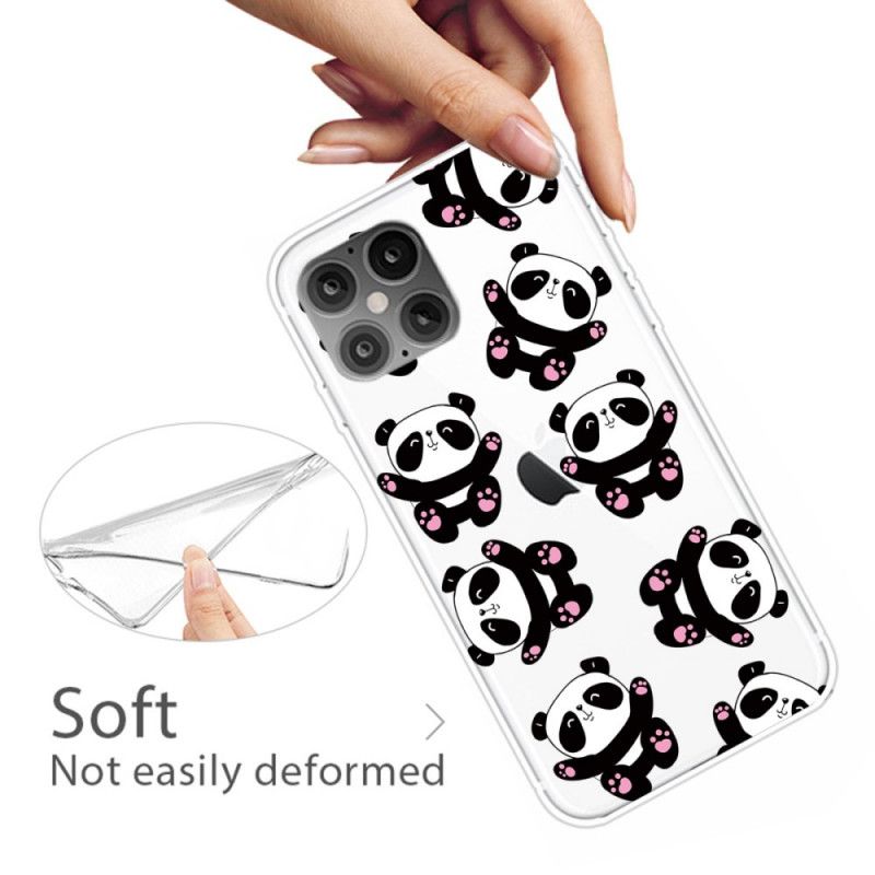 Coque iPhone 12 Pro Max Top Pandas Fun